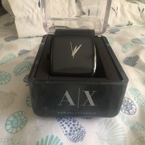 A X black watch Box included
